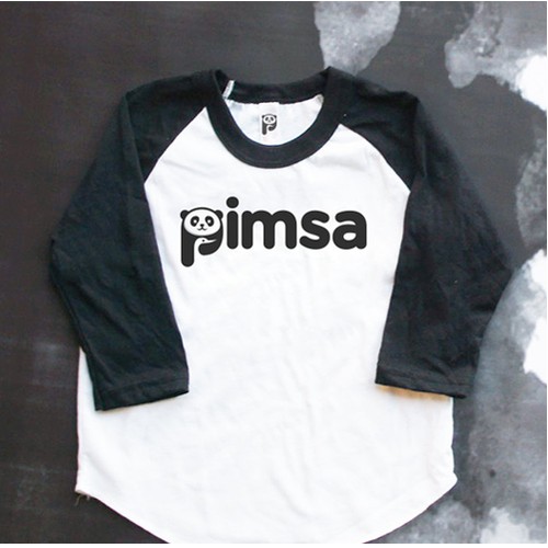 Super cute buddies, baby Panda and a Goose. For kid's clothing.