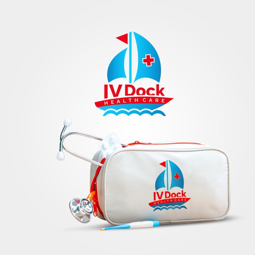 Logo for Caribbean-based Doc and Nurse team delivering goods to tourists on land and sea