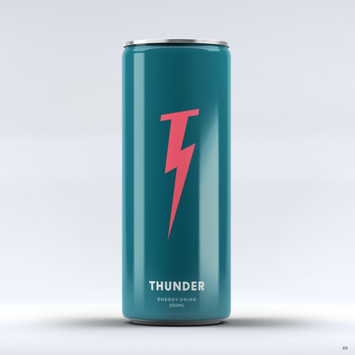 Design concept for Thunder Energy Drink