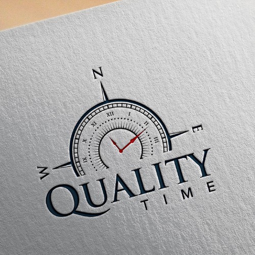 Watch and compass logo