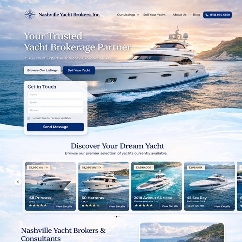 Ecommerce Yacht Booking Website