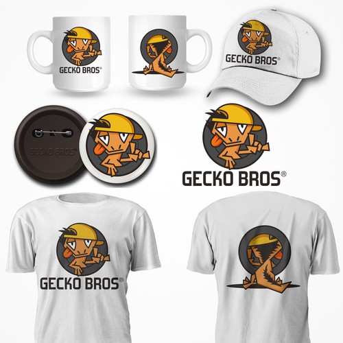Logo design for "GECKO BROS" 