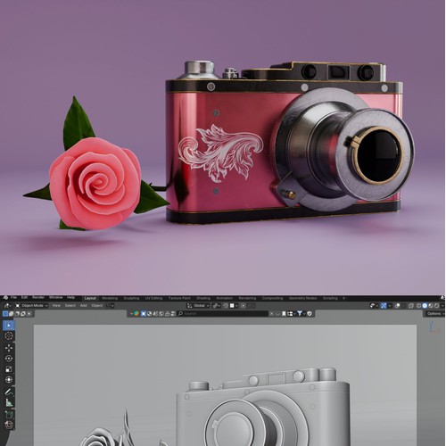 3D Vintage Camera