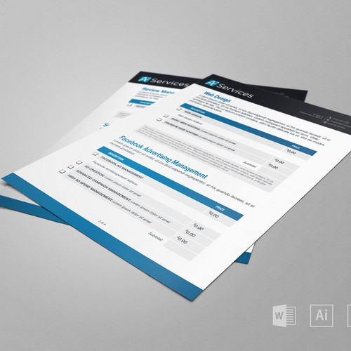 MS Word Template for Digital Marketing Agency