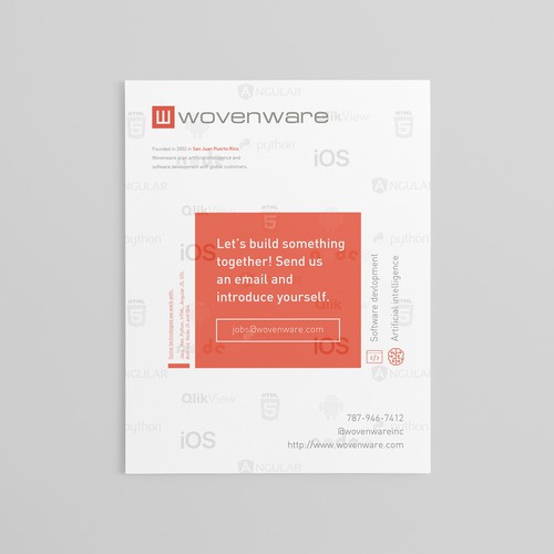 Wovenware flyer