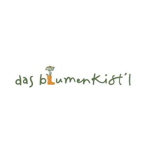 Fun logo for a store of potted plants and decorative items for home and garden.