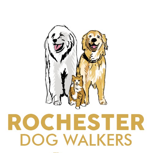 Rochester dog walkers logo