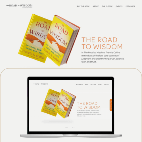 Website Design for Francis Collins - The Road to Wisdom