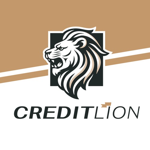 Credit Lion logo concept
