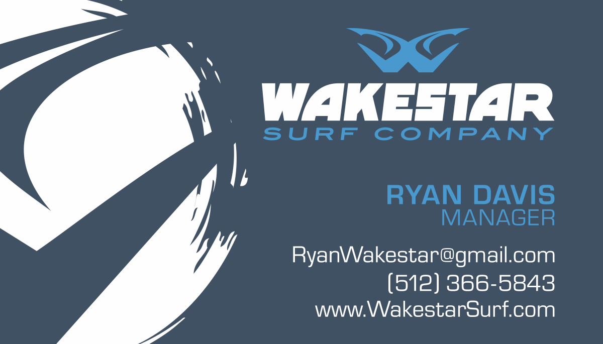 Wakestar冲浪公司名片