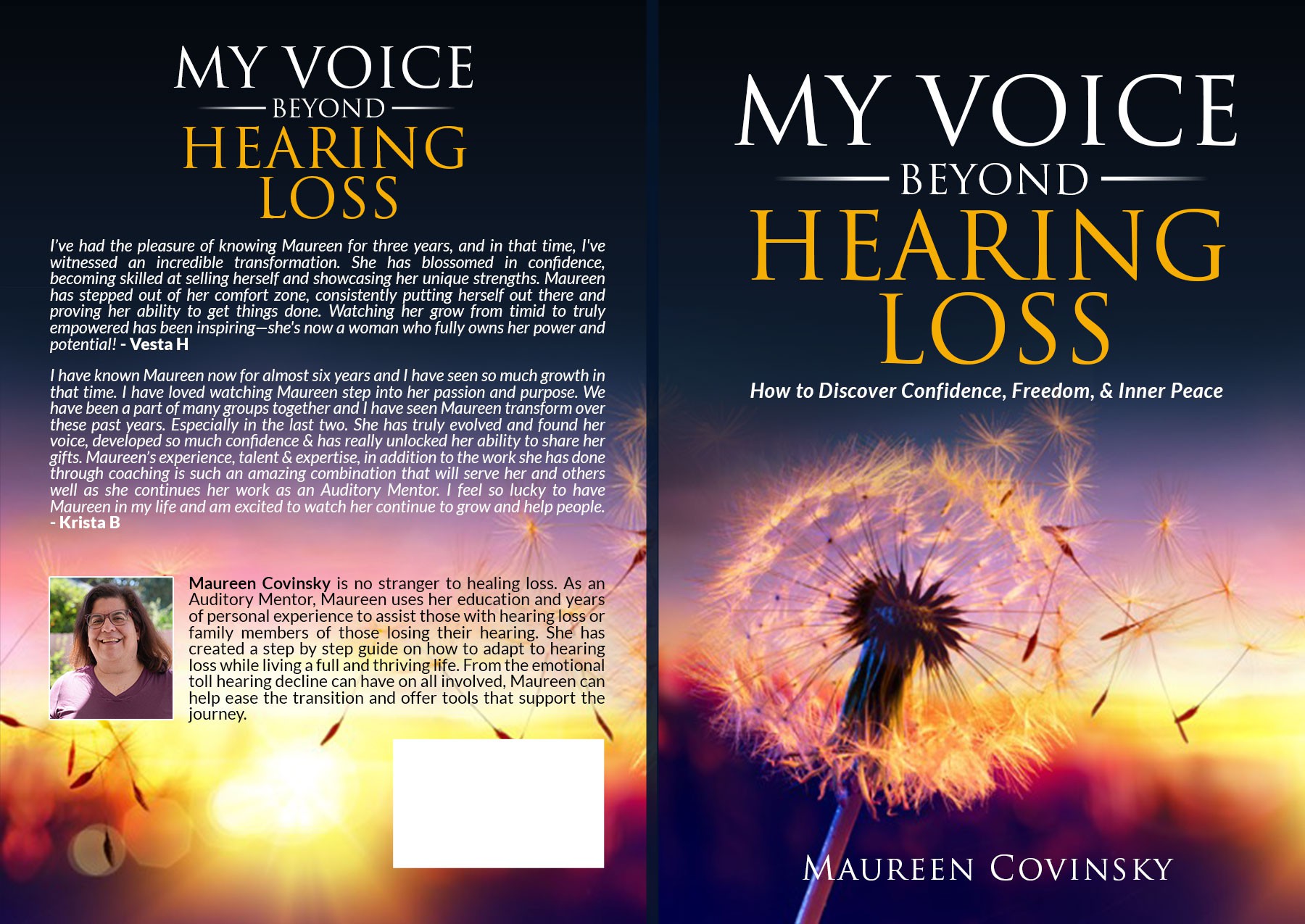 Design 1st book cover about overcoming the hurdles of hearing loss