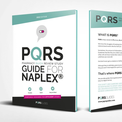 Cover and back cover for a pharmacy guide.