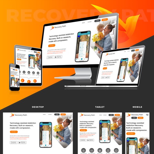 Recovery Path Landing page