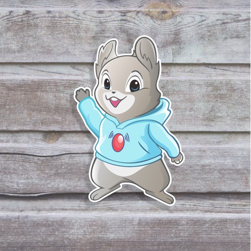 Ili Pika mascot sticker.