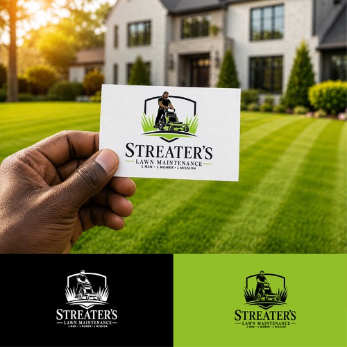 Professional lawn care & landscaping logo