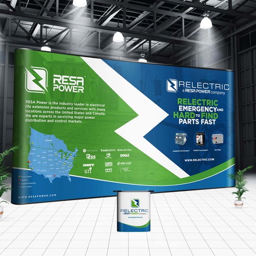 Relectric Power Trade show booth 