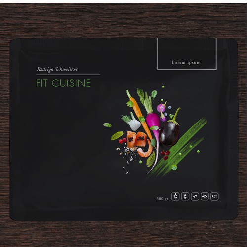 Logo and package for  brand "Fit Cuisine" (Frozen food)