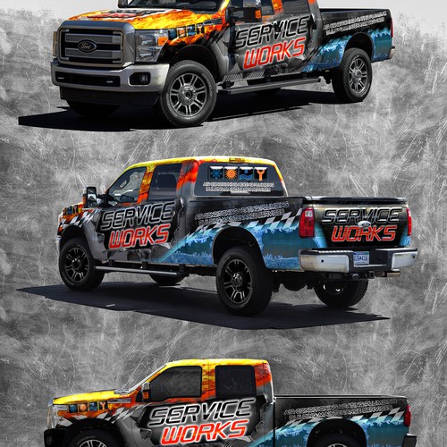 Ford truck wrap design