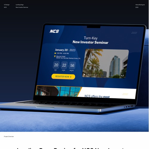 Landing Page Design for NCS New Investor Seminar