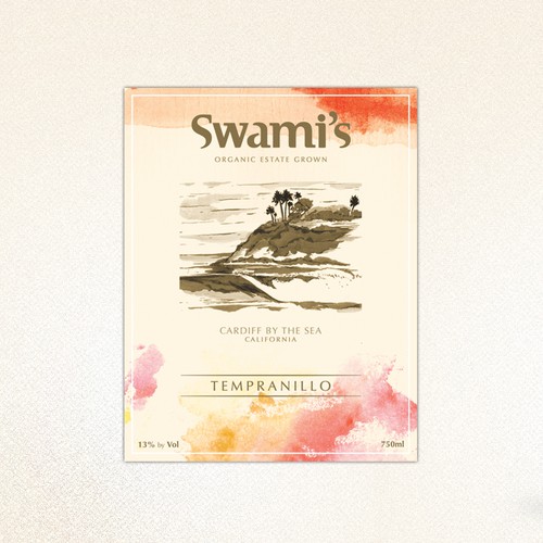 Swami's Winery Product Label