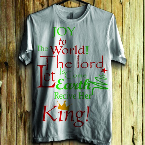 Create a "Joy to the World" Youth Sunday shirt!