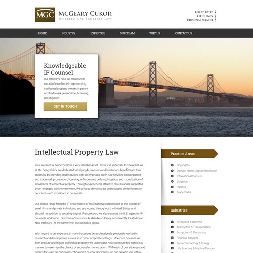 Web Design For McGeary Cukor 