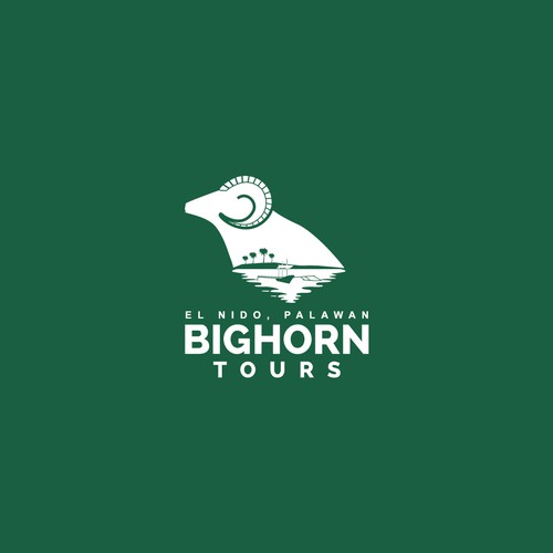 Winning logo concept for Big Horn Tours