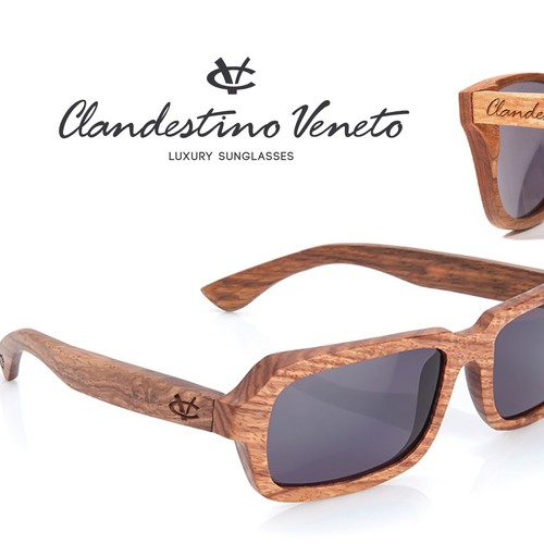 LUXURY WOODEN SUNGLASSES LOGO