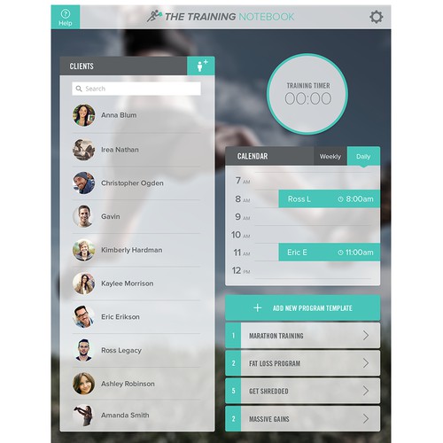 Redesign and App for personal trainers