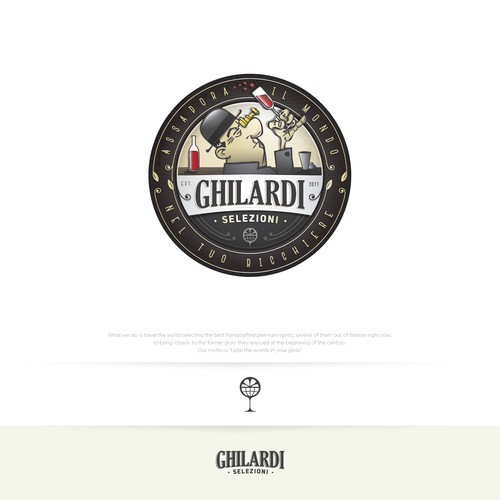 Logo for premium spirits & champagne company