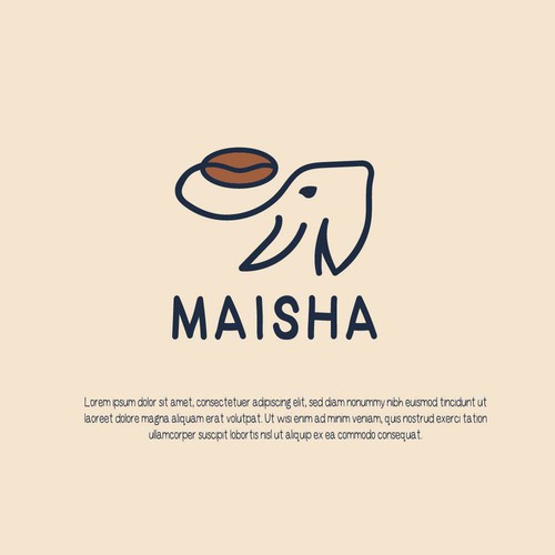 Youthful logo for coffee company