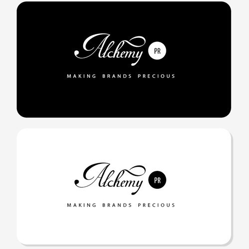 Alchemy PR needs a new logo and business card