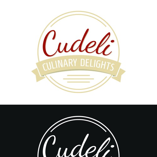Cudeli - Culinary delights : logo for premium (wine & chocolates) online shop