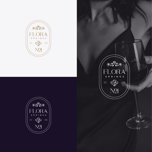 Logo concept for wine