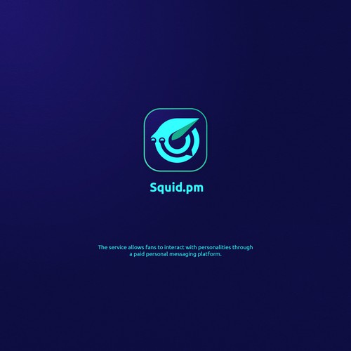 squid chat logo concept