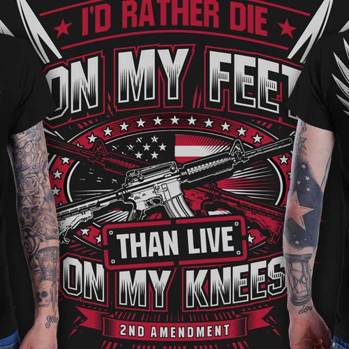 Badass Gun Lovers Tee - Winner Guaranteed