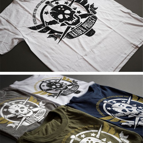 Retro T-Shirt Design for Raider Projecto
