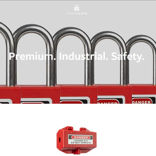 Tradesafe website, complete design with shop.