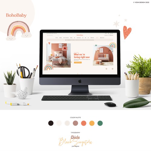 BohoBaby Online Shop Design