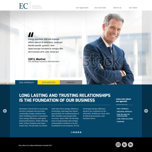 Website Design for Energy Consulting Firm