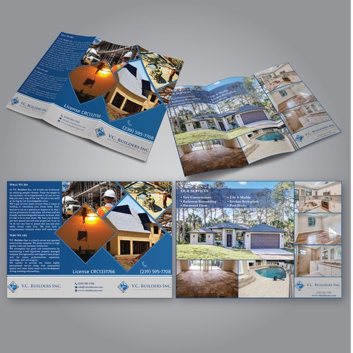 Construction company brochure
