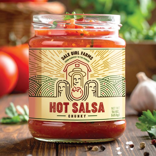 Salsa Sauce Label Design
