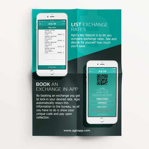 Leaflet for brand-new currency exchange app