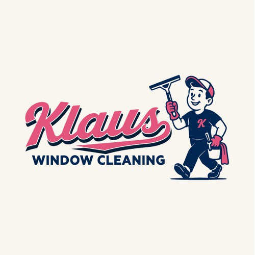 Fun Yet Professional Design for KLAUS WINDOW CLEANING