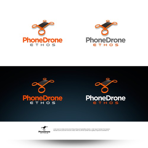 logo develop drones  smartphone 