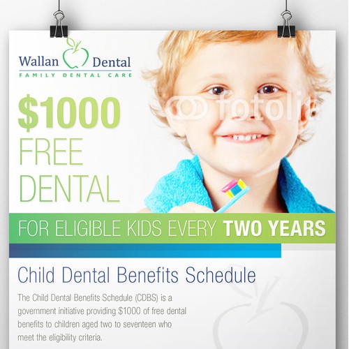 Bright, Family-Friendly Dental Flyer Design