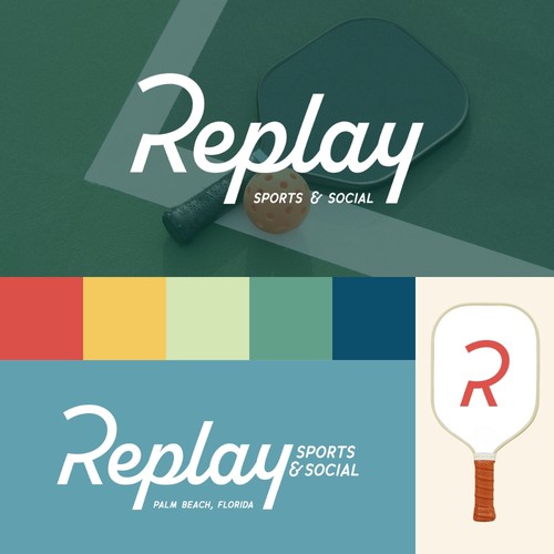 Logo + Brand Design for Replay Sports & Social
