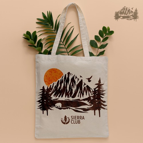 Reusable bag design for Sierra Club