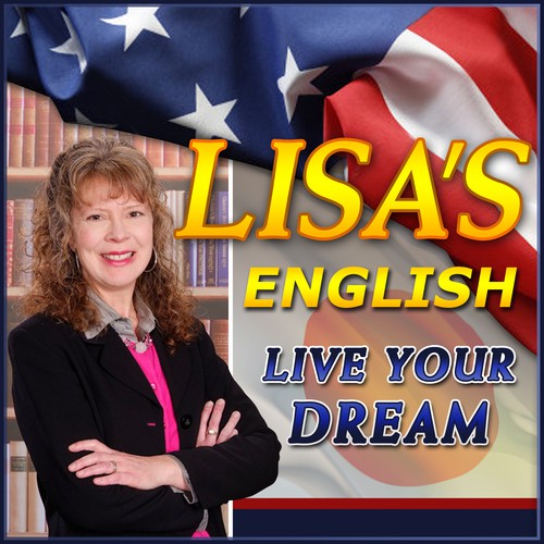 Cover art needed for podcast/website launch, Lisa's English learning site.