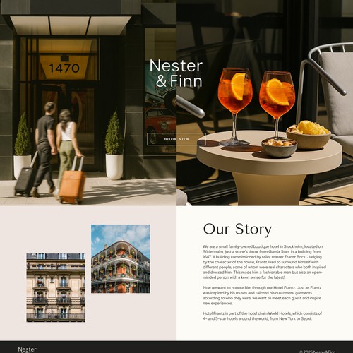 Website Design for Hotel Brand